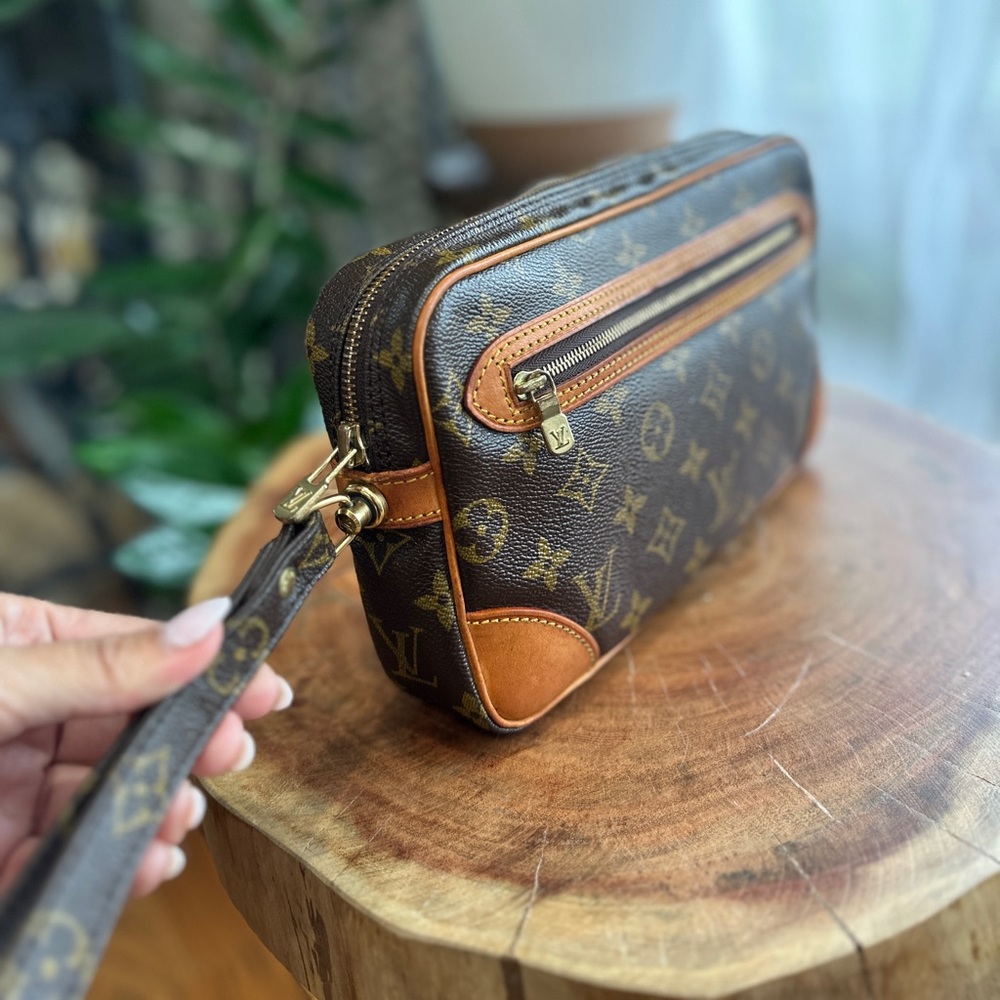 Louis Vuitton Large Monogram Trousse Pochette Wristlet Clutch Bag - Picture 5 of 15